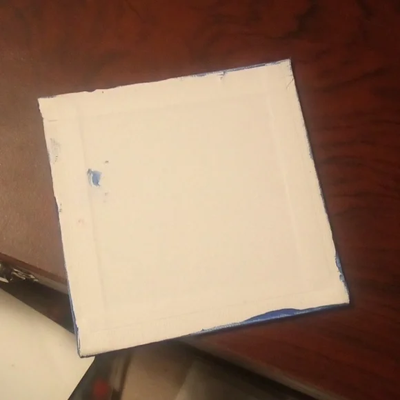 Hand Painted Fish Painting - 4"x4" - Picture 3 of 5